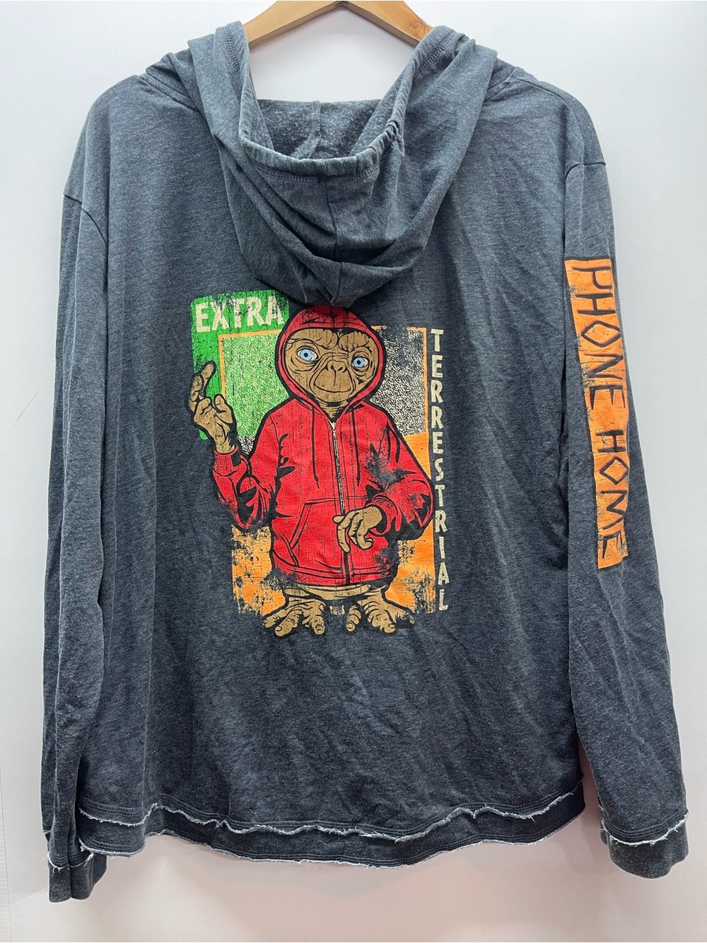 Universal Studios E.T. Logo Hooded Sweatshirt Phone Home
